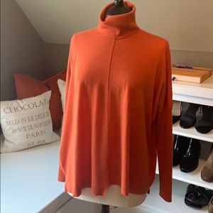 Autumn Cashmere Orange turtleneck